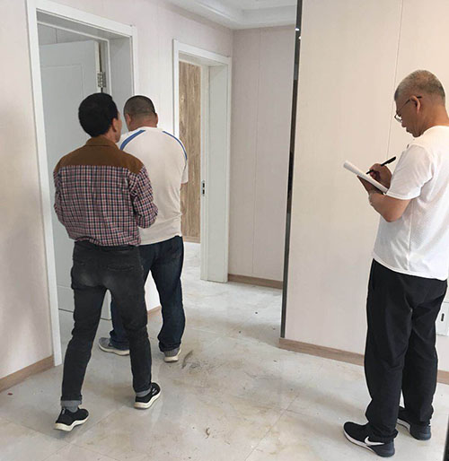 金馬首木門-濱州北海府邸商住樓-驗收現(xiàn)場